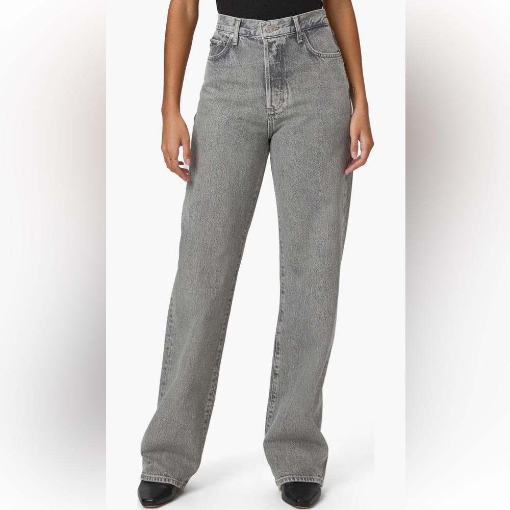 Paige Sawyer High-Rise Wide Leg Women's Jeans - Gray